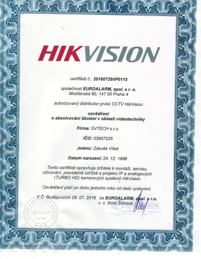HIKVISION-Zertifizierung